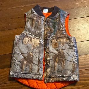 Carhart real tree reversible youth vest